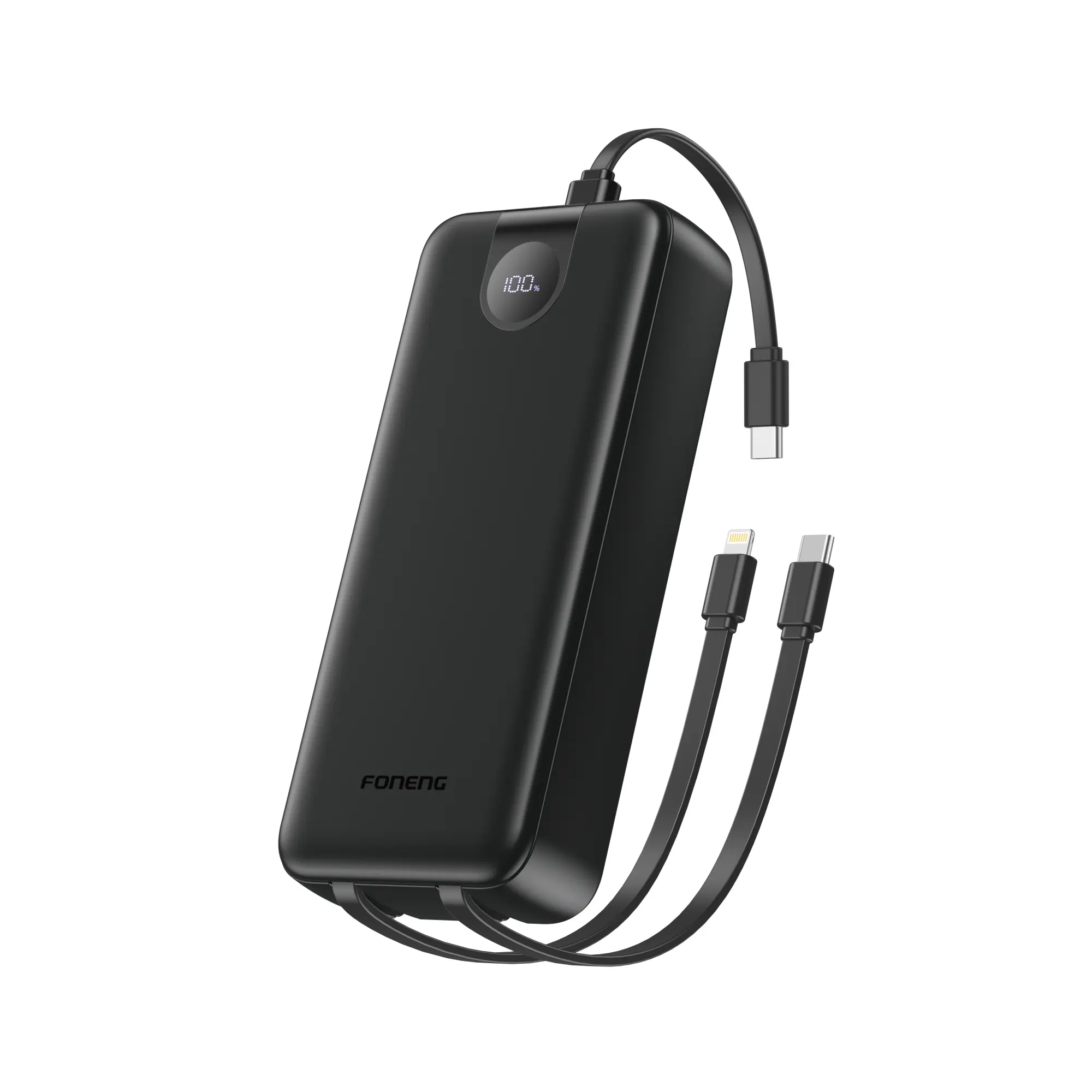 Foneng PX107 20000mAh Power Bank with 3 Built-in Cables (22.5W)